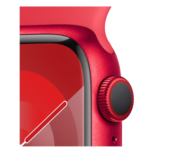Apple Watch 9 41/(PRODUCT)RED Aluminum/RED Sport Band S/M LTE - 1180276 - zdjęcie 4